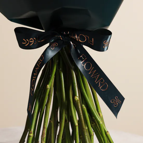 Peach Roses Bouquet | 35 Flowers