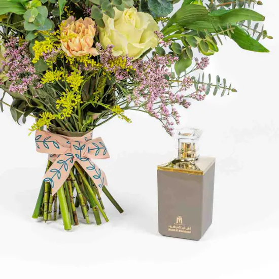 Atyab Almarshoud Al Shaghaf Grey 100ml | Peach Bouquet