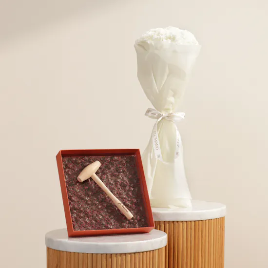 Patchi Chocolate Bar And Hammer Box | Gorgeous Flowers Bouquet