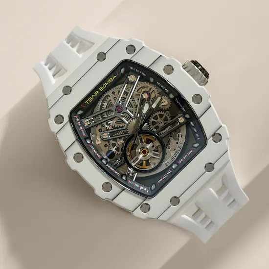 Tsar Bomba Elemental Automatic Elite White Men's Watch