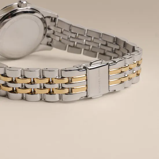Michael Kors Petite Lexington Pavé Two-Tone Women's Watch