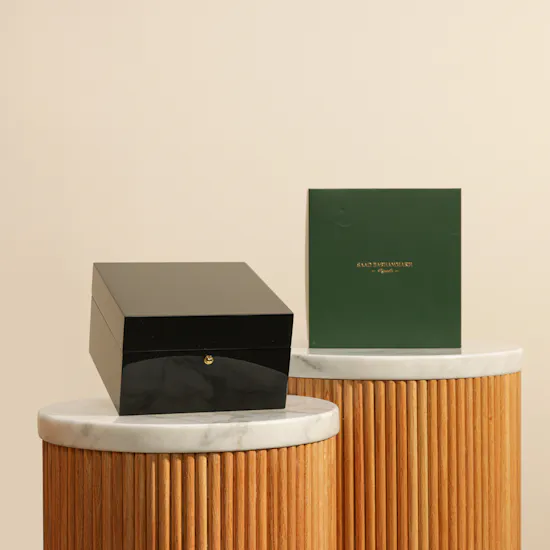 Saad Bashammakh Black Wooden Perfume Box