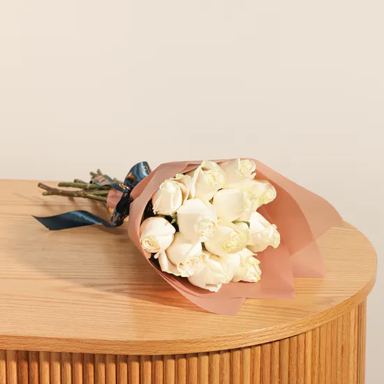 The Elegance of White Rose in Bouquet