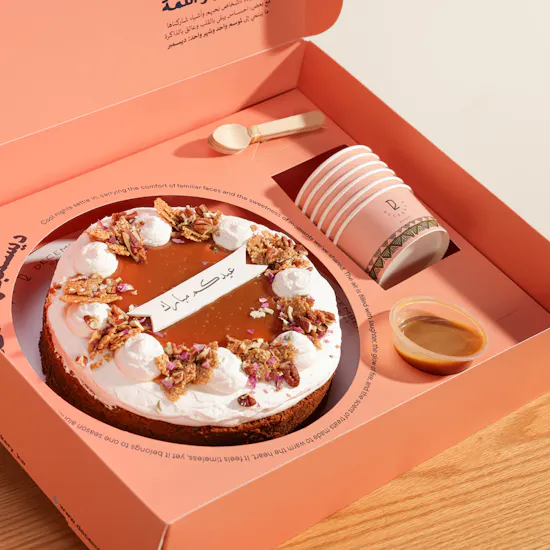 December Cake Eid Caramel Cheesecake