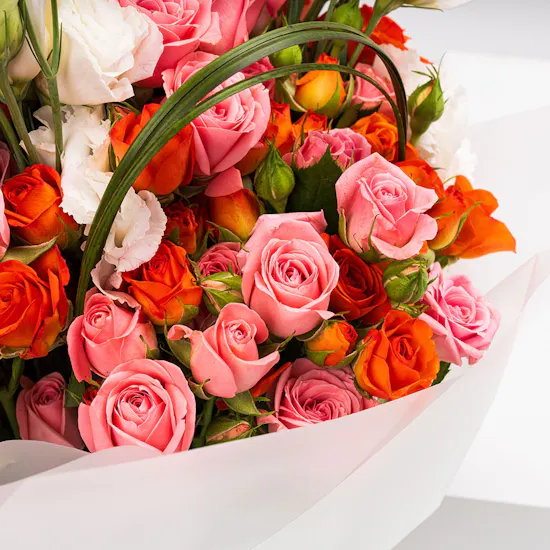 Blooming Elegance | White Wrap
