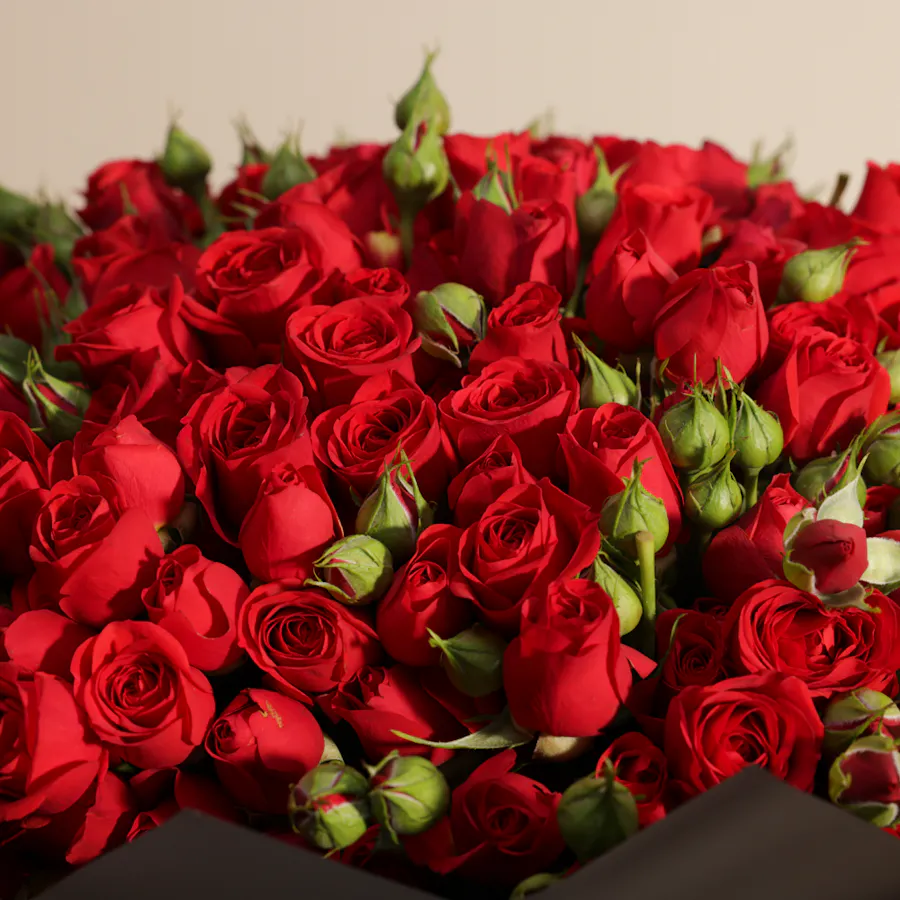 Romance Red Baby Roses Bouquet 3