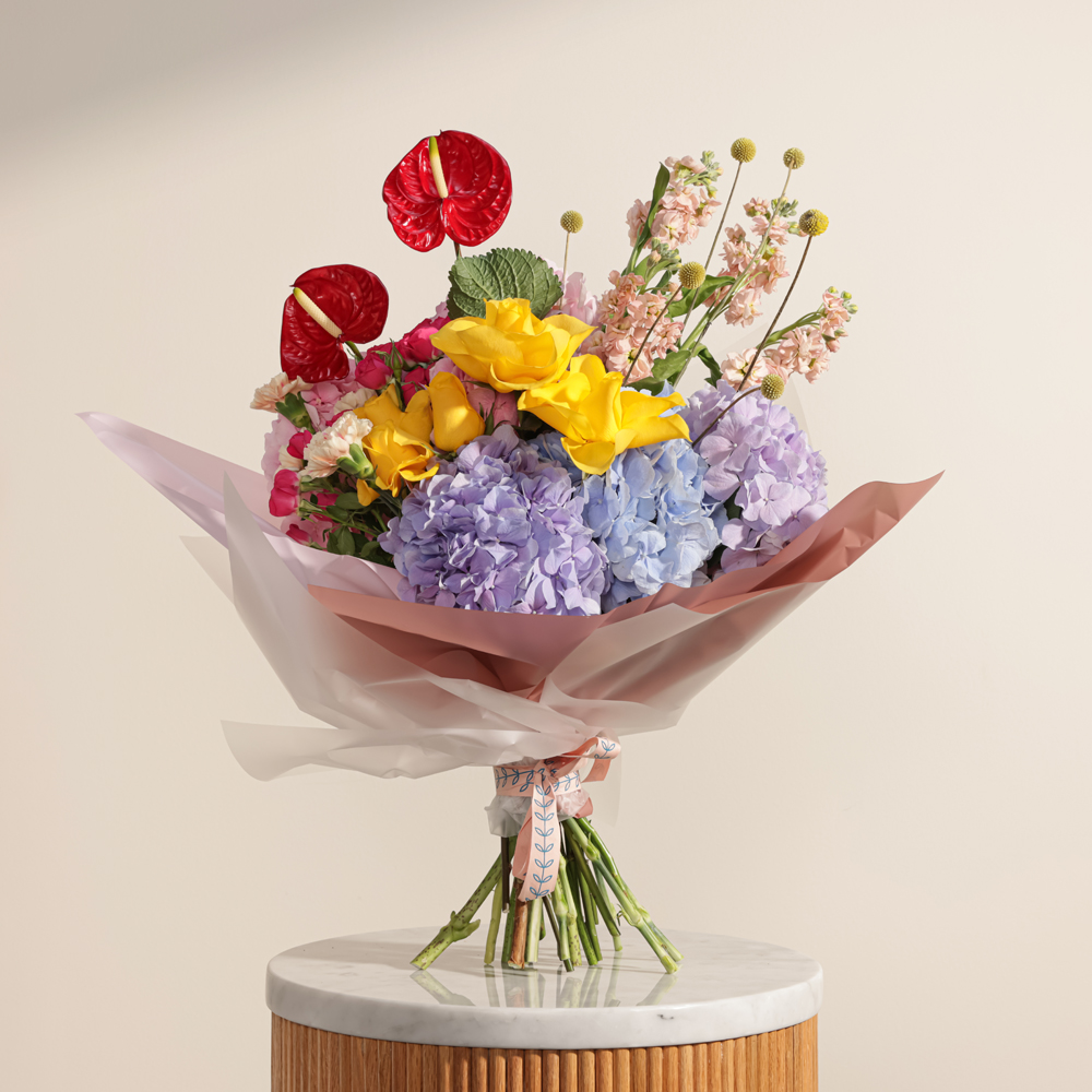 باقة زهور البهجة 