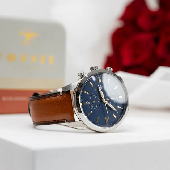 Fossil Townsman Chronograph Watch | Red Roses