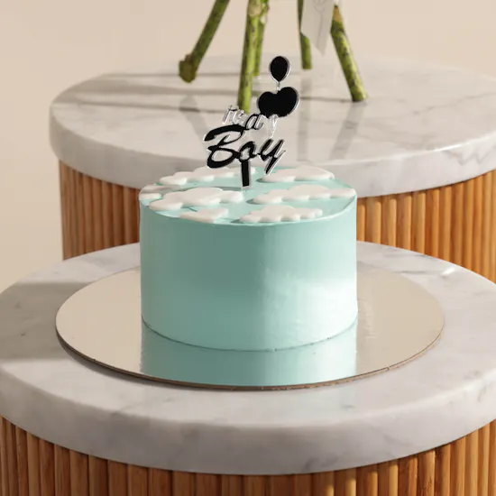 Floward It's a Boy Mini Cake | Flower Bouquet