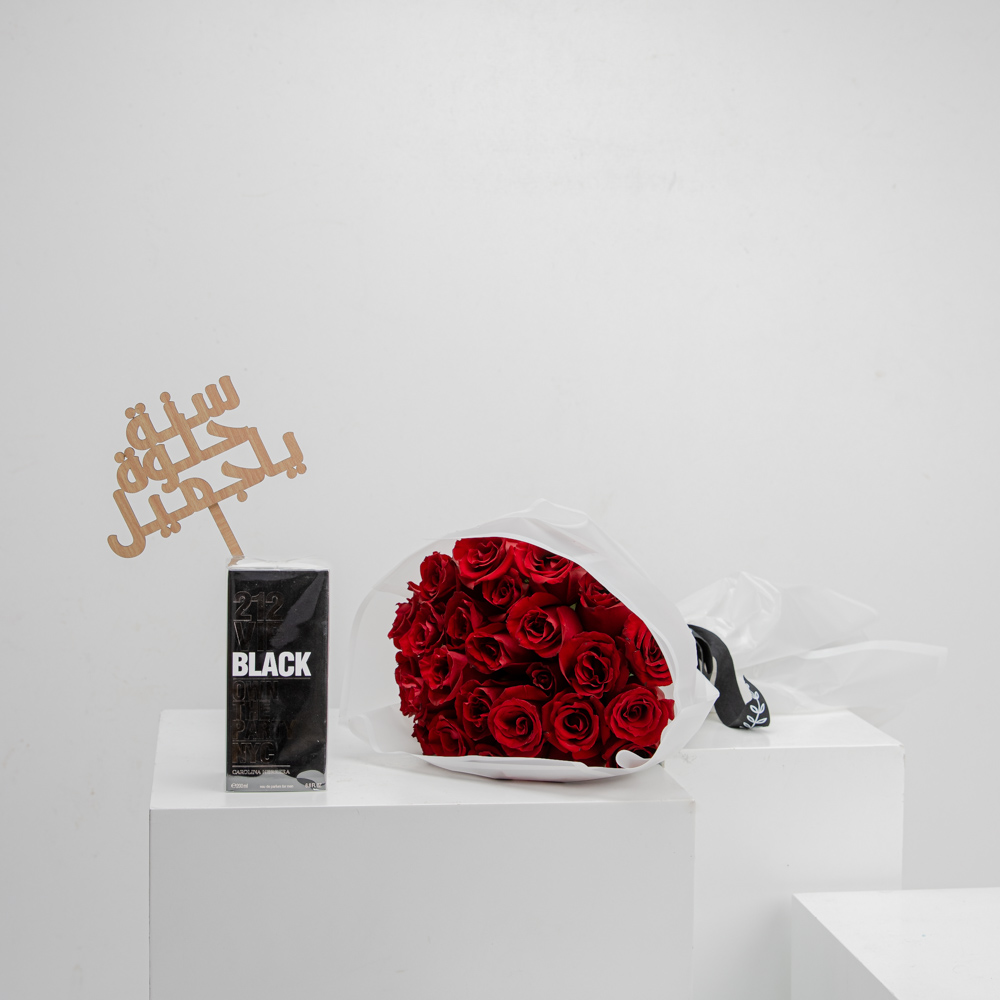 Carolina Herrera 212 VIP Black Red Roses Floward Greater Cairo