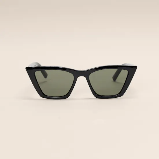 Le Specs Velodrome Cat Eye Black Women's Sunglasses