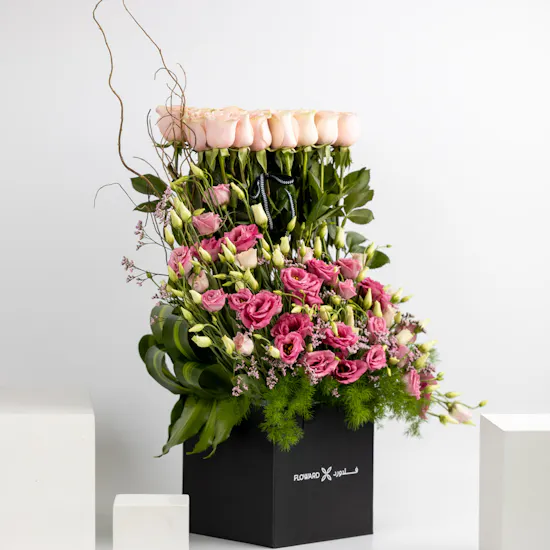 Roses & Eustoma | Square Box