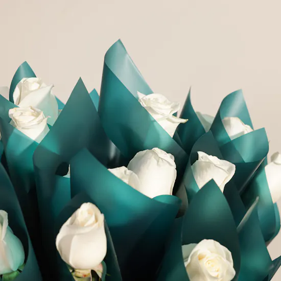 Blissful White Rose Favours