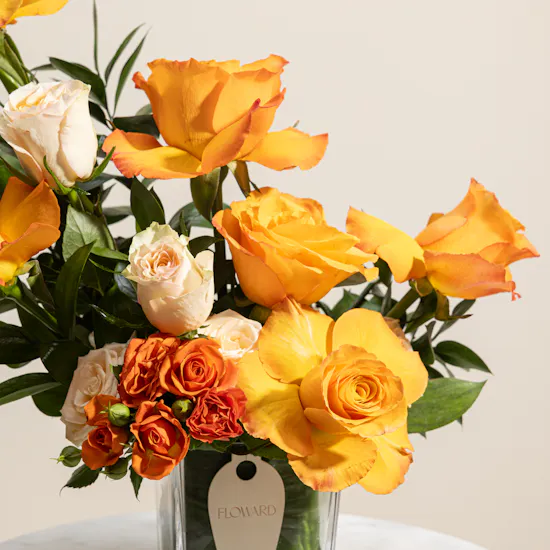 Sweet Embrace Roses Vase
