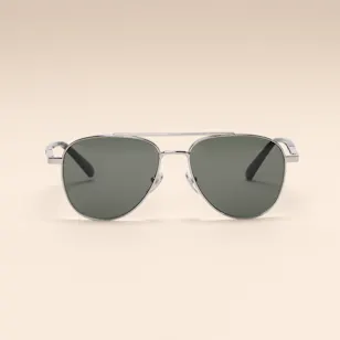Gucci Aviator Silver Men’s Sunglasses