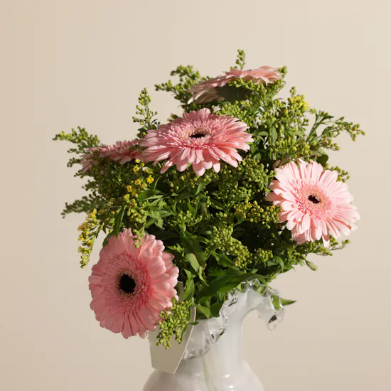 Cheerful Pink Harmony Flower Vase