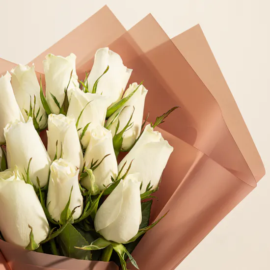 Endless Purity Roses Bouquet