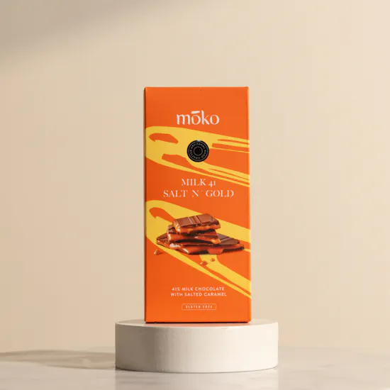 Moko 41% Milk Chocolate With Salted Caramel Bar | 70 g
