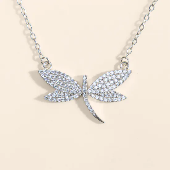 Felizmoda Dragonfly Silver Necklace