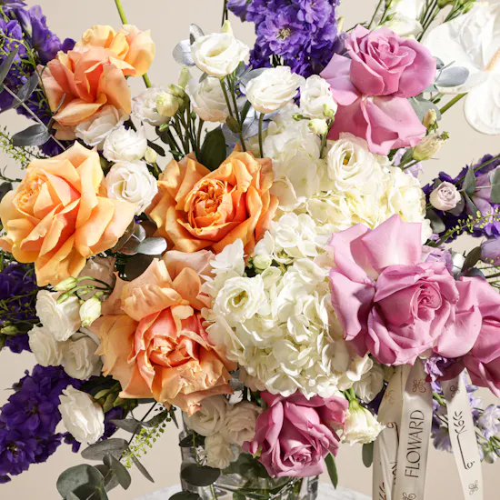 Rogaska Astounding Flowers Superior Vase