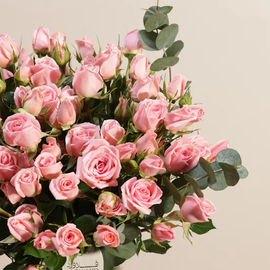 Charming Pink Baby Rose Vase