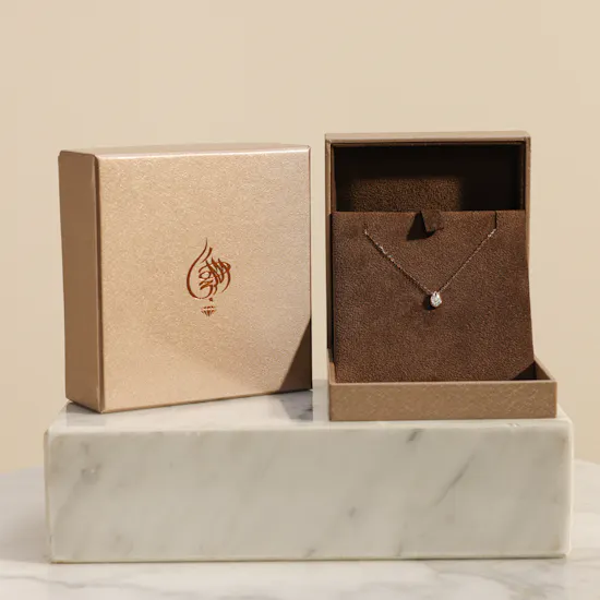 Kooheji Jewellery Drop Shape Diamond Baby Necklace