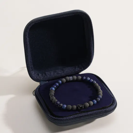 Tommy Hilfiger Carbon Beaded Men's Wristband