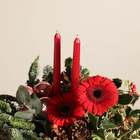 Ruby Season Charm Candle and Flower Box