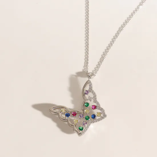 Floward Colorful Butterfly Necklace