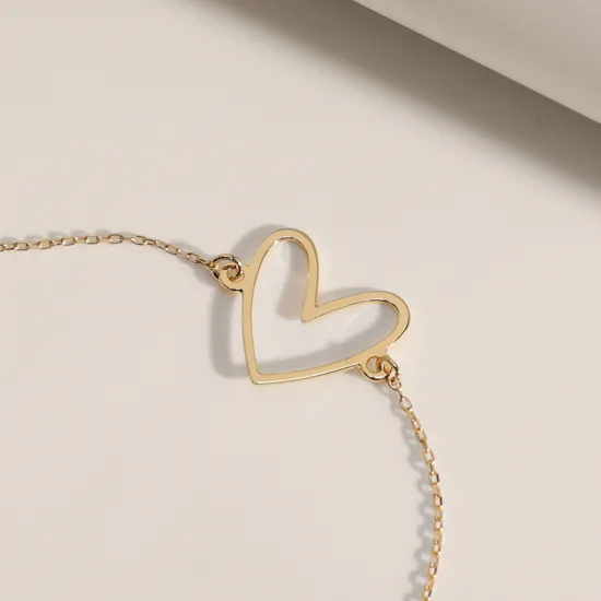 Midad Gold Heart Bracelet