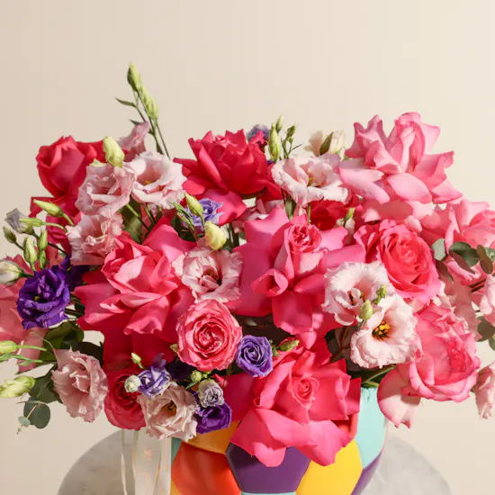 Color Symphony Flowers Vase