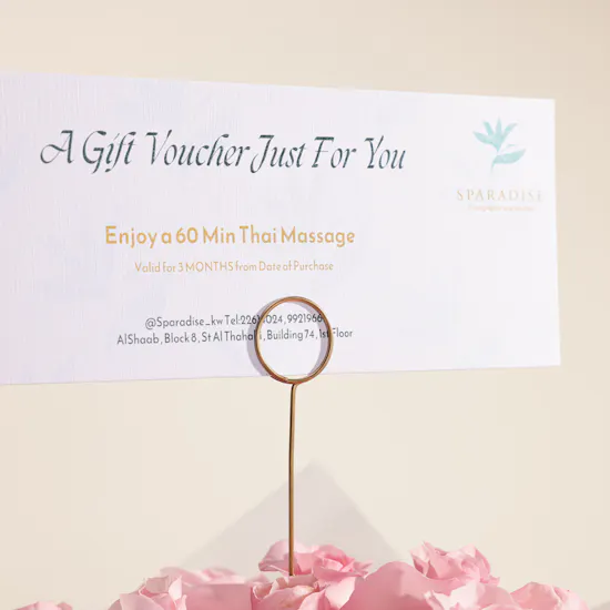 Sparadise Massage Voucher | Beautiful Flower Bouquet