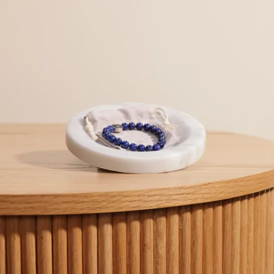 Zayan Lapis Lazuli & Silver Bracelet | Blue