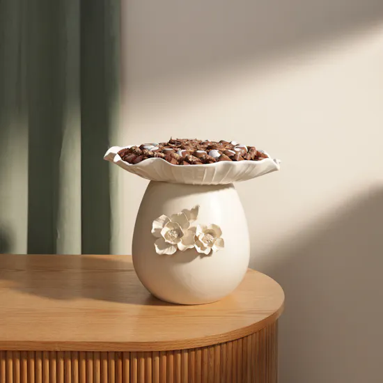 Floward Floral Chocolate Ceramic Tray