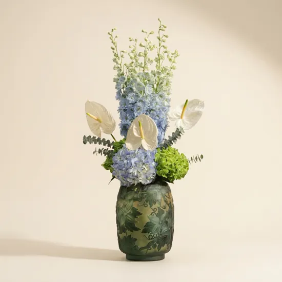 Emerald Grace Flowers Vase