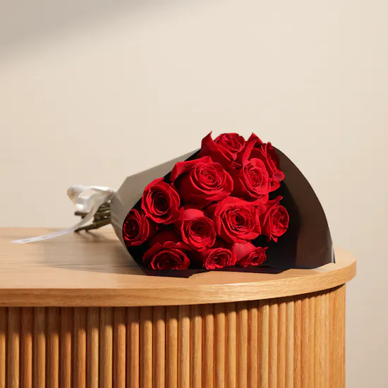 Stunning Red Roses Bouquet Test