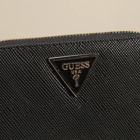 Guess Laurel Ii Slg Black Medium Zip Around Wallet