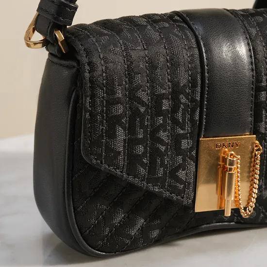 Dkny LULU Small Flap Black Cross Body Bag