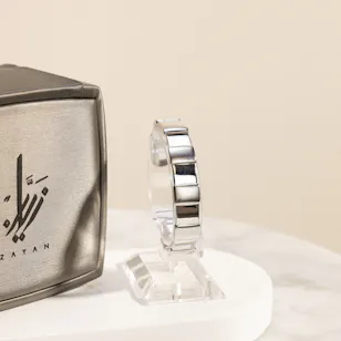 Zayan Classic Silver Medium Bangle