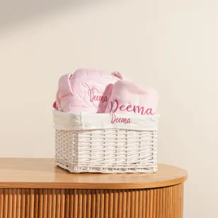 Belovedone Personalize Bag and Blanket Gift Set | Pink Belovedone Personalize Bag and Blanket Gift Set | Pink