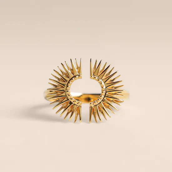 Rachel Jackson Electric Gold Plated Adjustable Women's Ring