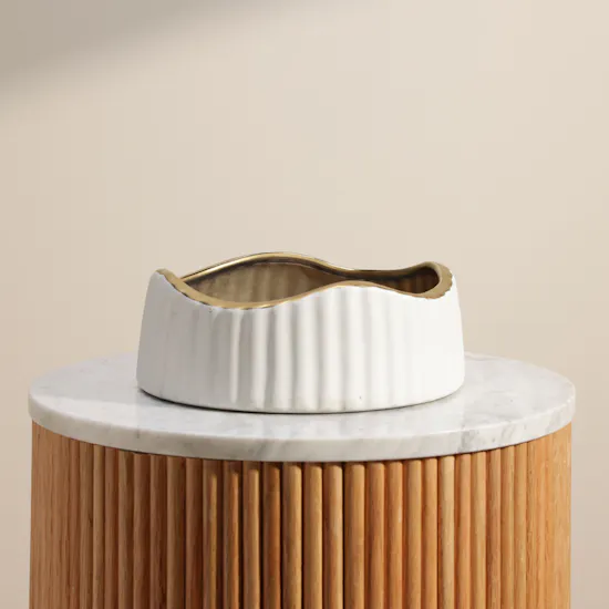 Floward White Ceramic Vase
