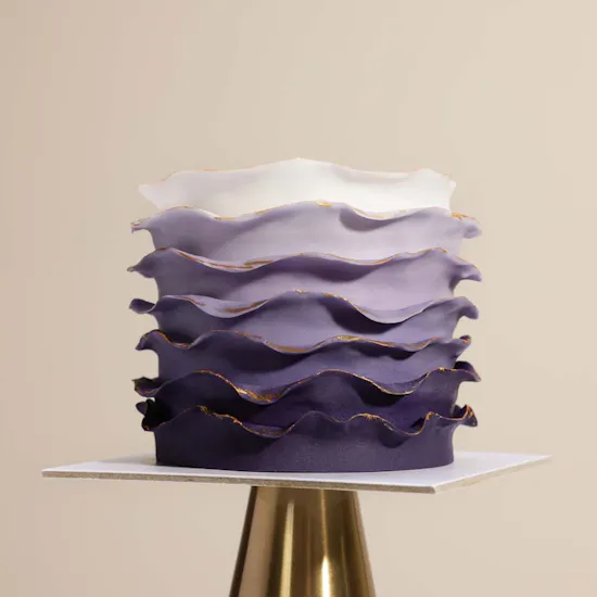 Floward Violet Waves Mini Cake