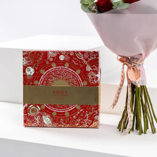 Carolina Herrera Bad Boy Men Set | Valentine's Bouquet