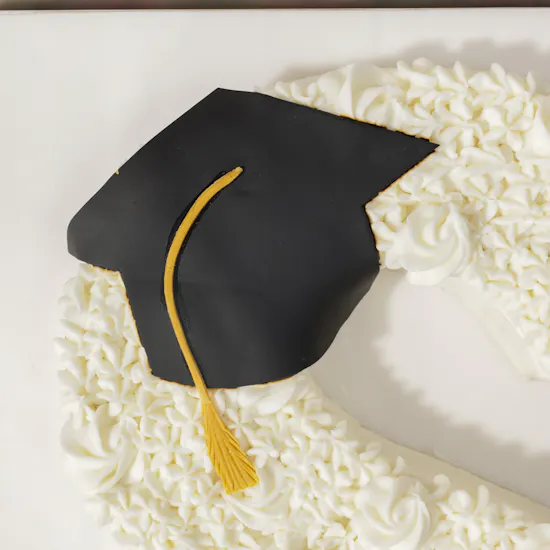 Helen's Bakery Personalized Graduation Letter Cake | Joyful Flower Bouquet