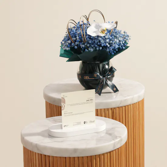 Sky Spa Bloom Men Care Gift Voucher | Eclipse Grace Flower Vase