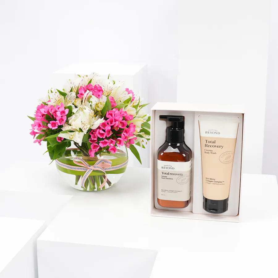 The Face Shop Beyond Total Recovery Set with Blooms Vase 5