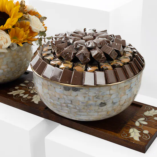 Opera Wooden Chocolate Tray | Sunflower