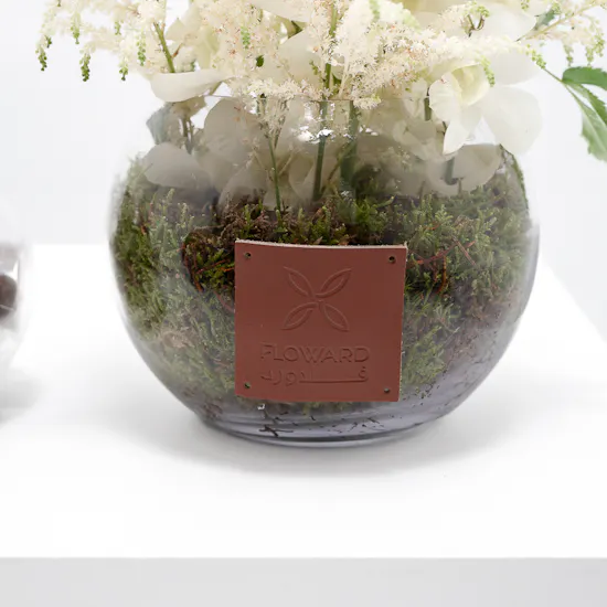 Floward Mixed Chocolates | White Blooms Vase