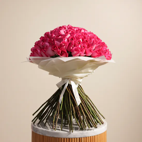 Fuchsia Bliss Bouquet | 150 Roses